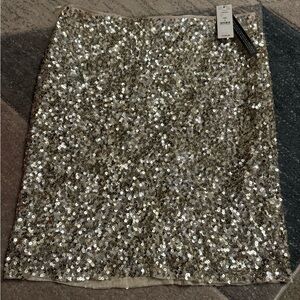 White House Black Market Glittering Skirt